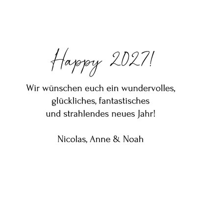 Neujahrskarte 'Viel Glück' mit Hufeisen 3