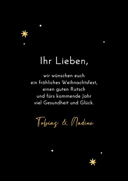 'Oh deer! Christmas is here' Weihnachtskarte mit Hund 3