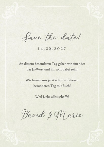 Orientalische Save-the-Date-Karte Hochzeit 3