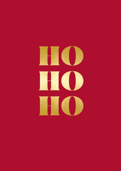 Originelle Weihnachtskarte 'Ho, ho, ho' 2