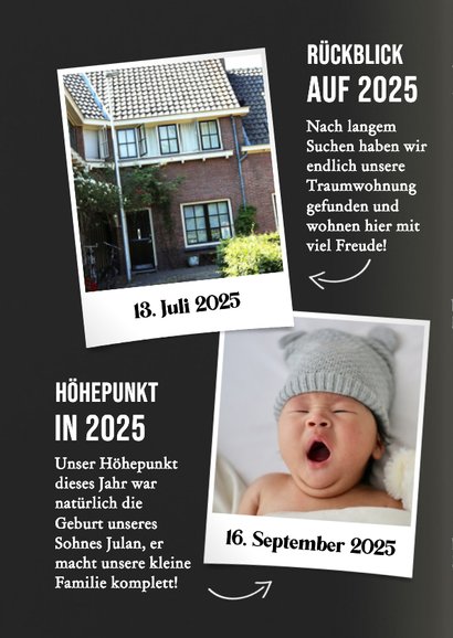 Originelle Weihnachtskarte Zeitung Magazin Foto News 2