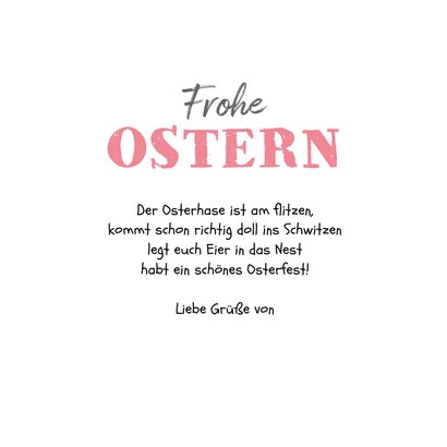 Osterkarte Foto & bunte Eier 3