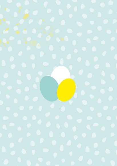 Osterkarte Grußkarte mit illustrierten Eiern 2