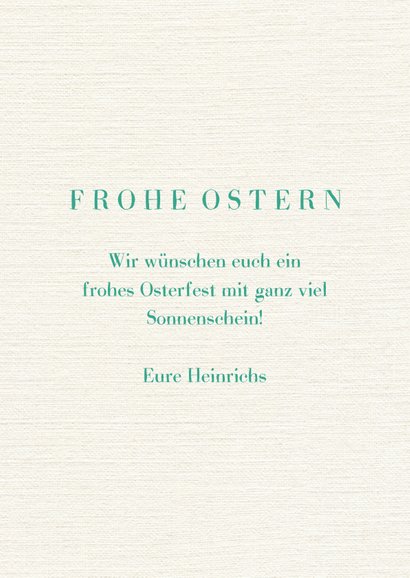 Osterkarte mit Osterhasen in Aquarelloptik 3