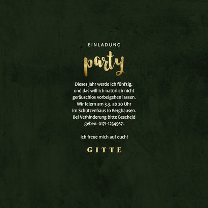 Partyeinladung Dschungel und Lichterkette 3