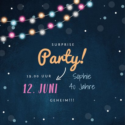 Partyeinladung Surpriseparty mit Foto 2