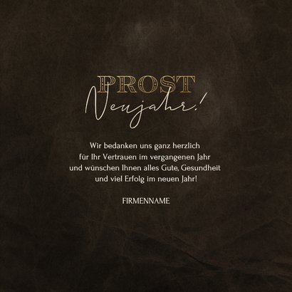 'Prost Neujahr!' geschäftliche Neujahrskarte Logo Welt 2026 3