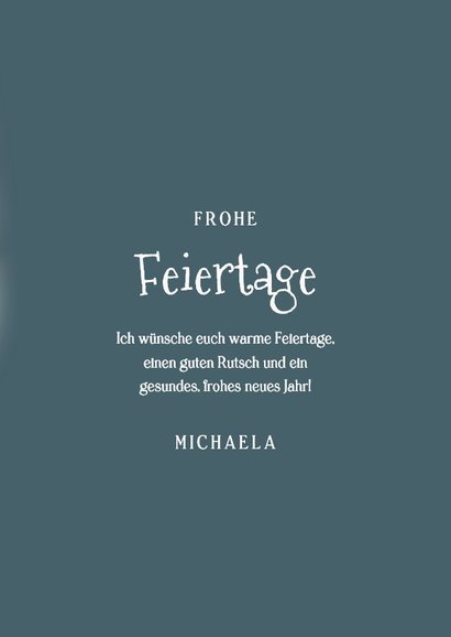 Rotkehlchen im Schnee Weihnachtskarte Mütze und Schal 3