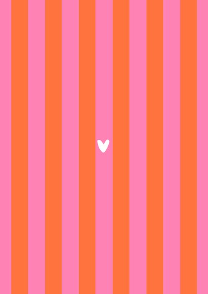Save the Date Hochzeitskarte gestreift Colorblocking Rückseite