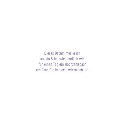 Save-the-Date-Karte Datum holografisch 2