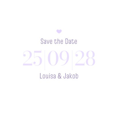 Save-the-Date-Karte Datum holografisch 3