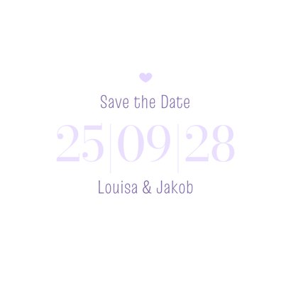 Save-the-Date-Karte Datum holografisch 3