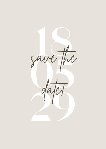 Save-The-Date-Karte Foto & Hochzeitsdatum 2