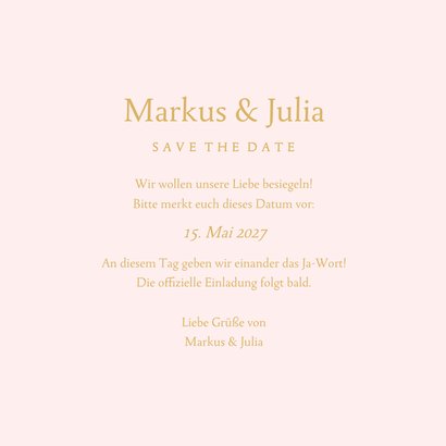 Save-the-Date-Karte Goldornamente 3