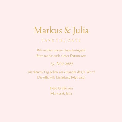 Save-the-Date-Karte Goldornamente 3