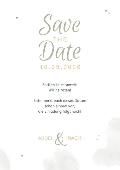 Save the Date Karte Hochzeit Arabian Vibes 3