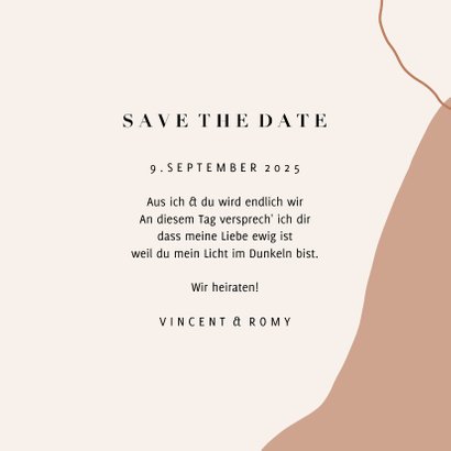 Save-the-Date-Karte Hochzeit Kalender filigrane Zweige 3