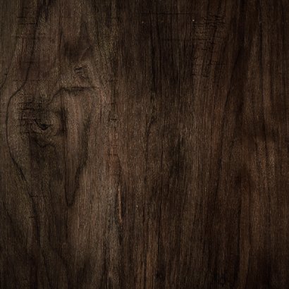 Save-the-Date-Karte Holz mit Trockenblumen Rückseite