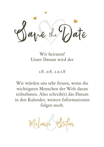 Save-the-Date-Karte lustige Porträts 3