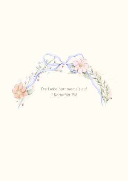 Save the Date Karte vintage Blumen und Schleife 2