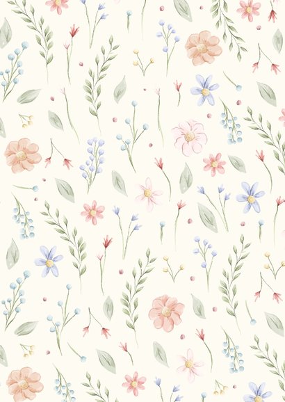 Save the Date Karte vintage Blumen und Schleife Rückseite