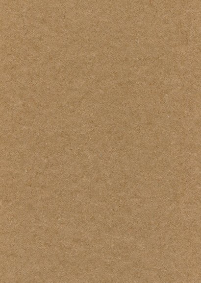 Schlichte Fotocollage Geburt Kraftpapierlook Rückseite