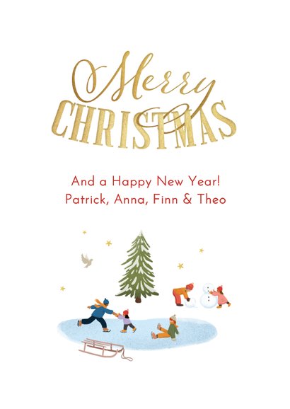 Schneekugel Weihnachtskarte SOS Kinderdörfer 3