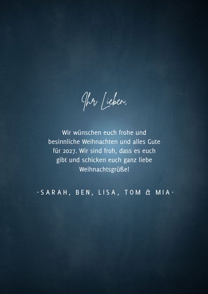 Stilvolle Weihnachtskarte gesegnete Weihnacht mit Kerze 3