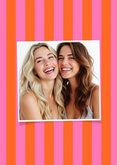 Trauzeuge fragen Colorblocking Streifen Rosa Orange 2