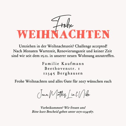 Umzug Weihnachtszeit Karton-Weihnachtsbaum 3