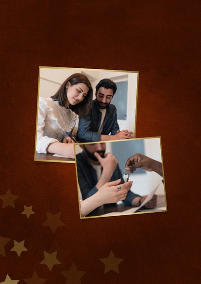 Umzugskarte Weihnachten 'Merry New Home' Fotocollage 2