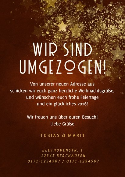 Umzugskarte Weihnachten 'Merry New Home' Fotocollage 3