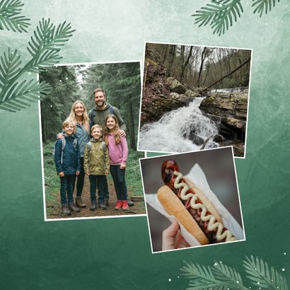 Urlaubskarte aus dem Schwarzwald mit Foto und Tannenzweigen 2