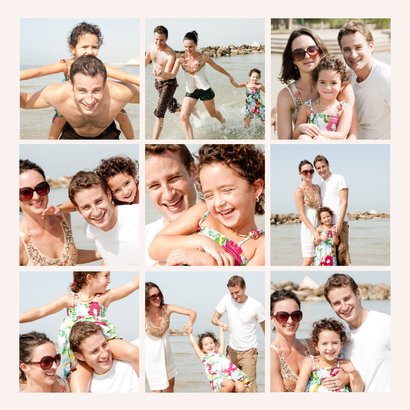 Urlaubskarte eigene Fotos als Collage Grüße 2