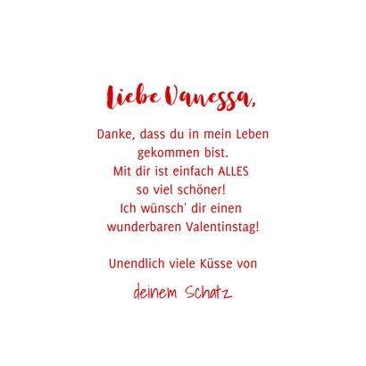 Valentinsgrüße 'Luv u Babe' rosa Herz 3