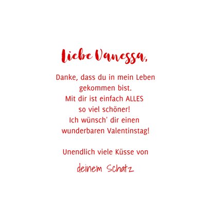 Valentinsgrüße 'Luv u Babe' rosa Herz 3