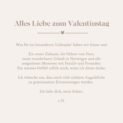 Valentinsgrußkarte eigene Fotos 'Ein Jahr voller Liebe' 3