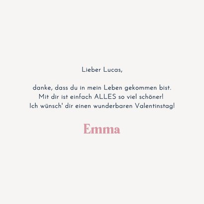 Valentinskarte 'Bei dir bin ich Zuhause' 3