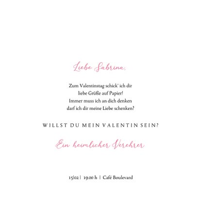 Valentinskarte Blumenherz 3