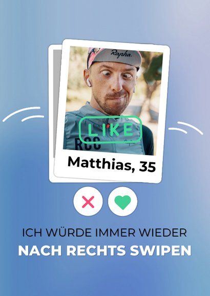 Valentinskarte Dating-App 'swipe' nach rechts 2