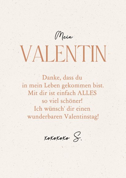 Valentinskarte Herzluftballons 'Ich liebe dich' mit Name 3