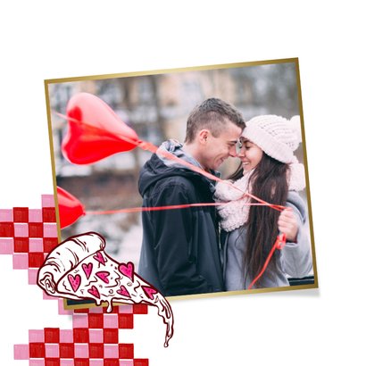 Valentinskarte 'Hot Slice' Pizzastück 2