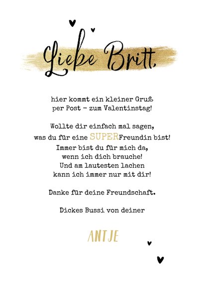 Valentinskarte mit Foto 'Allerbeste Freundin' 3
