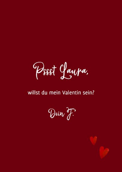 Valentinskarte Pralinen 'Du bist süß' 3