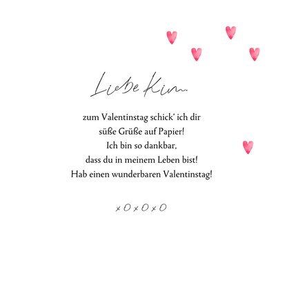 Valentinskarte süße Grüße  3