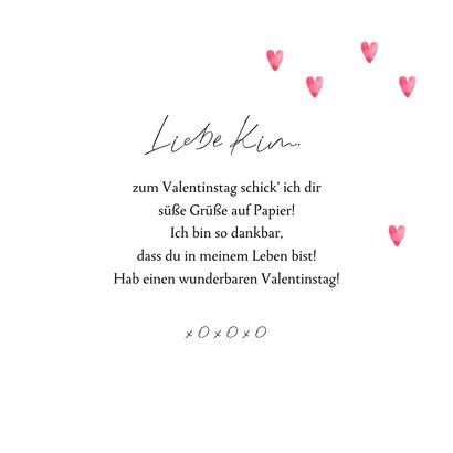 Valentinskarte süße Grüße 3