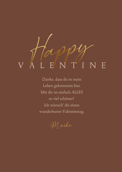 Valentinstag Fotokarte 'Happy Valentine' 3