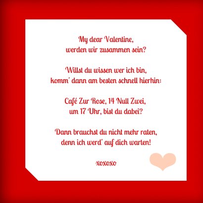 Valentinstag Grußkarte 'Happy Valentine's Day' 3
