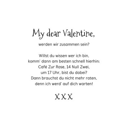 Valentinstag Grußkarte 'Key to my heart' 3