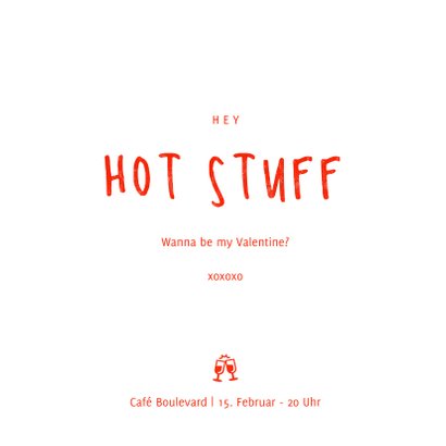 Valentinstag Grußkarte Peperoni 'Hot Stuff' 3